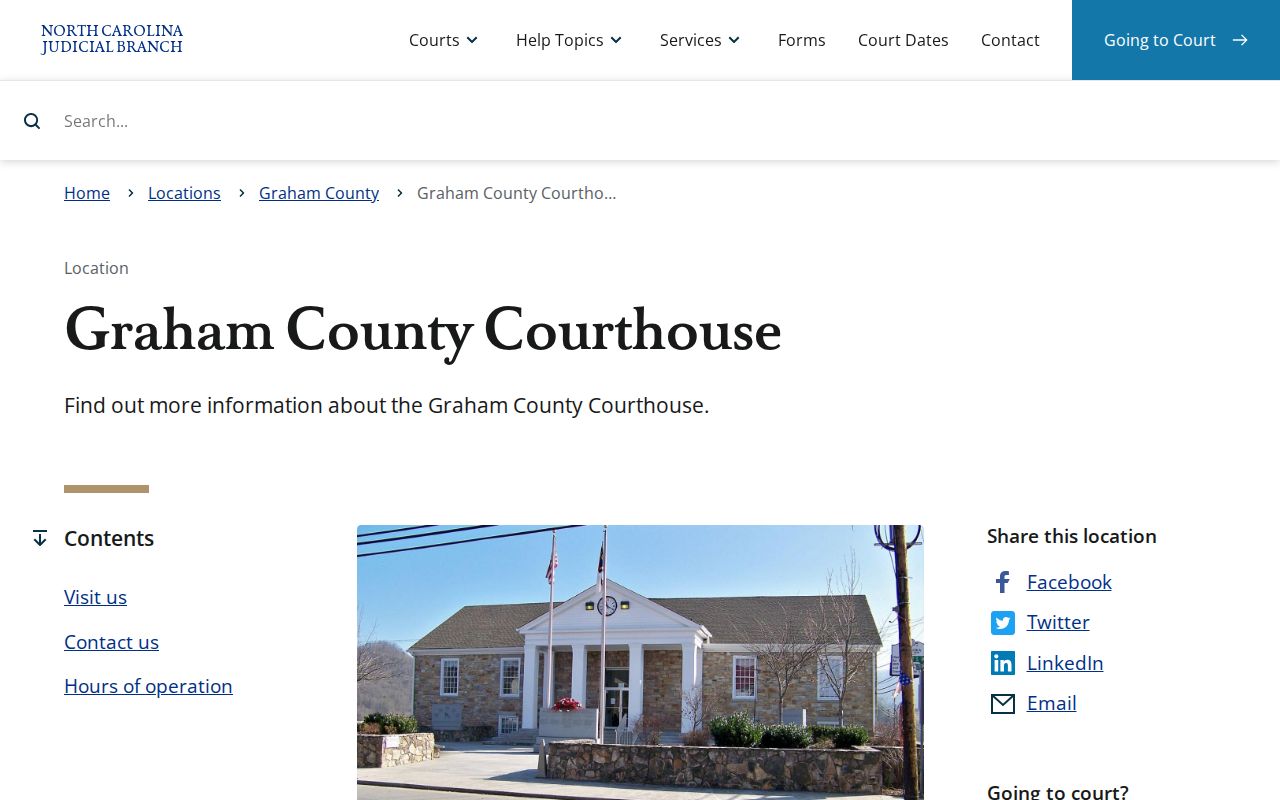 Graham County released inmates courthouse record contact