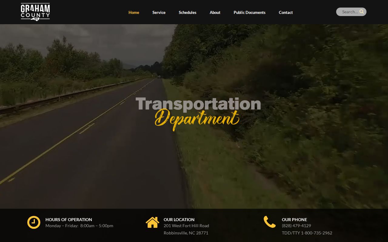 Graham County transit information for planning after a jail release