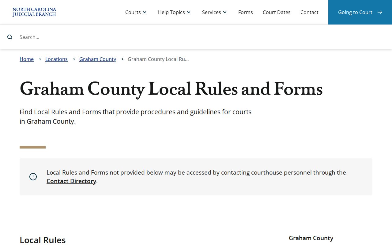 Graham County released inmate bond and pretrial policy access